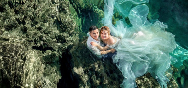 Ensaio fotográfico de casamento Trash the Dress