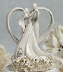 Topo de bolo porcelana