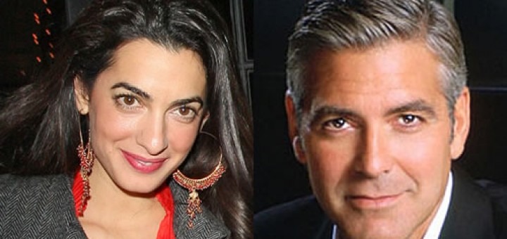 George Clooney e sua noiva Amal Alamuddin