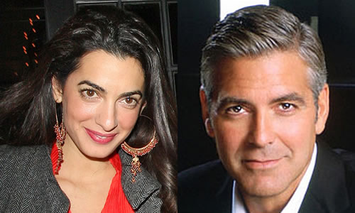 George Clooney e sua noiva Amal Alamuddin