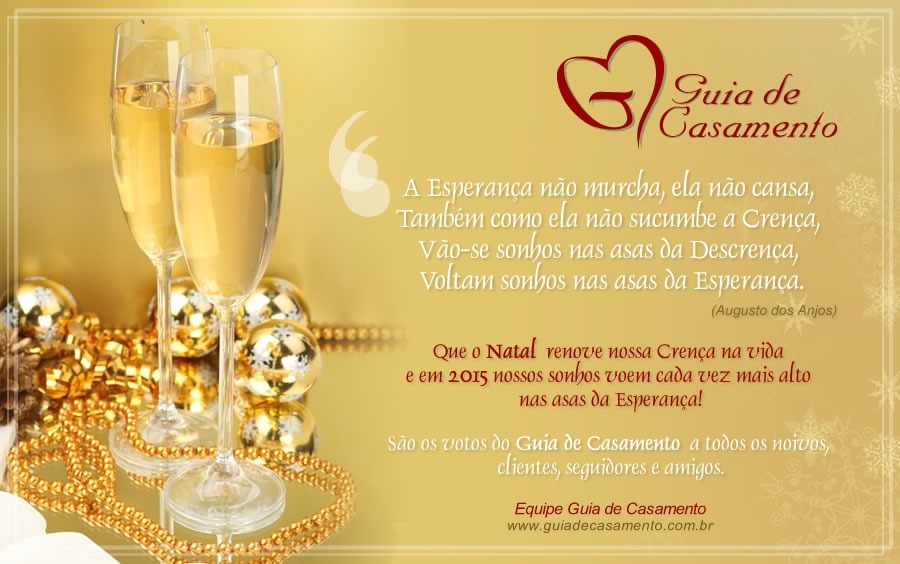 Cartão de Natal Guia de Casamento 2014