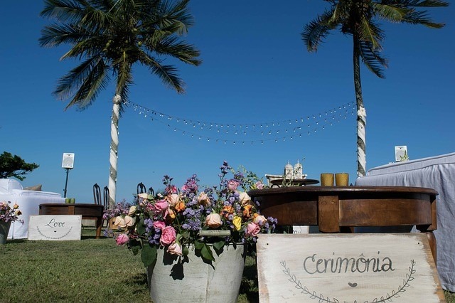 casamento na praia - decoração