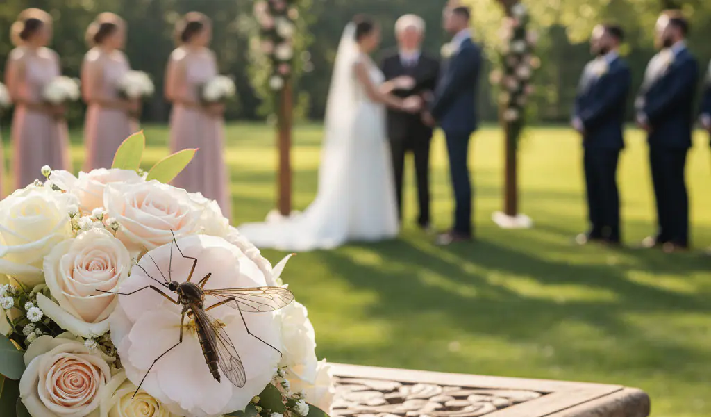 Cuidado com os mosquitos no casamento