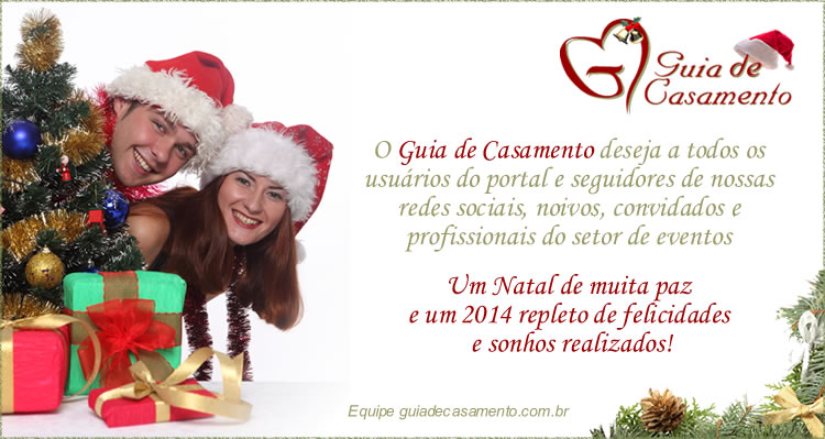 Cartão de Natal Guia de Casamento 2013