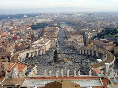 Vista de Roma, capital da Itália