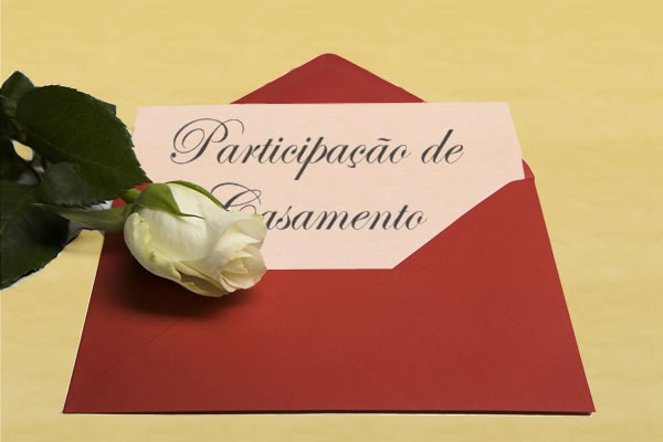 Cartão de Participação de Casamento