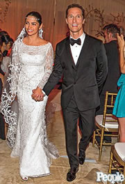 Casamento de Camila Alves e Matthew McConaughy. Foto: Reprodução Revista People