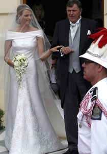 Vestido de noiva de Charlene Wittstock