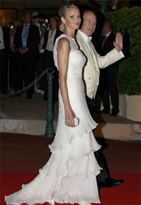 Vestido de noiva de Charlene Wittstock