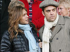 Atriz Ayda Field e cantor Robbie Williams | Foto: divulgação