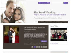 Site oficial do casamento de William e Kate | Reprodução