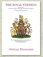 Capa do Programa Oficial do Casamento de William e Kate | Reprodução