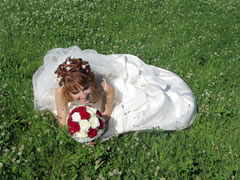 Trash the Dress no campo