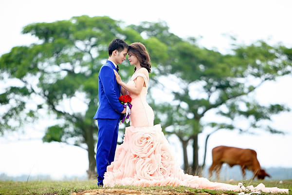 Vestido para casamento em espaços abertos